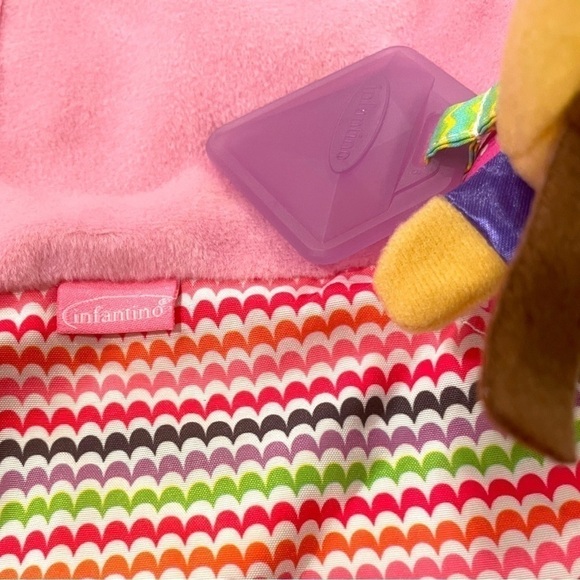 INFANTINO Sparkle Princess Doll Lovey Teether Security Blanket Satin Sensory 12” - Picture 9 of 13